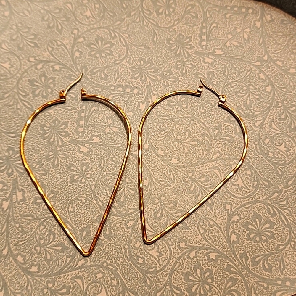Faux gold earrings